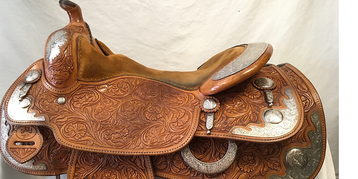 Bob’s Custom Saddles 16 inch Value Priced full silver show saddle